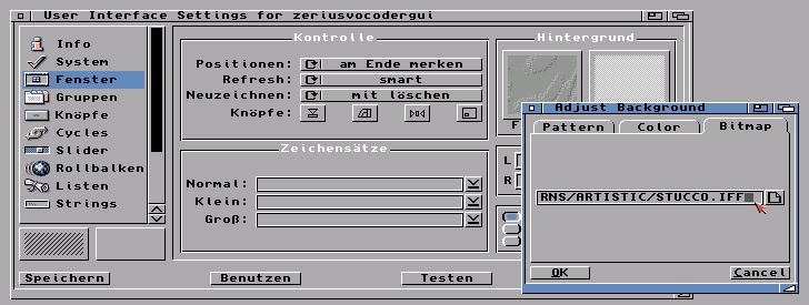 MUI-settings